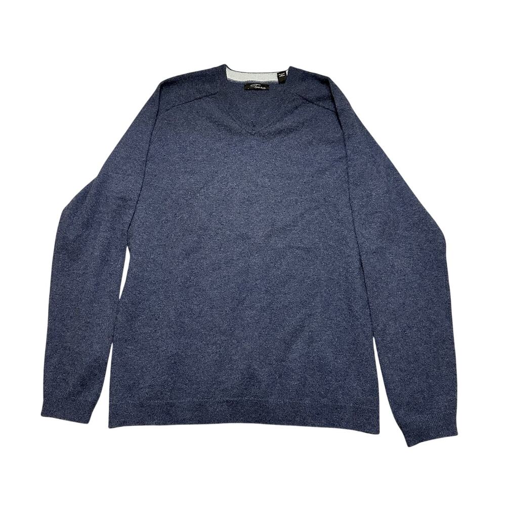 Two‎ a.m Cashmere Sweater V-neck Men’s Large Blue